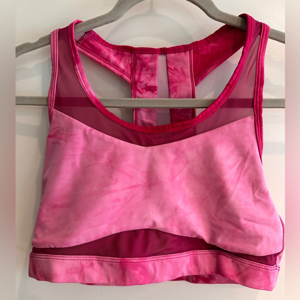 HOT PINK TIE DYE ZYIA SPORTS BRA